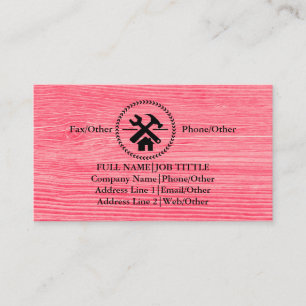 Carte De Visite Outil de charpentier pour constructeurs profession