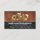 Outil Gold Handyman sur pierre de bois