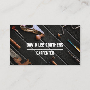 Carte De Visite Outils Carpenter professionnels