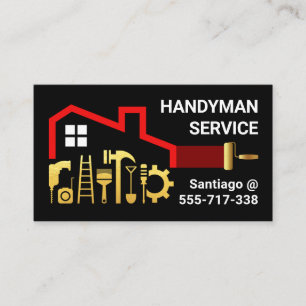 Carte De Visite Outils Creative Handyman Home Réparation