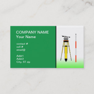 Carte De Visite outils d'arpenteur