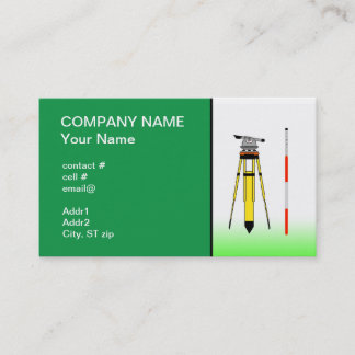 Carte De Visite outils d'arpenteur