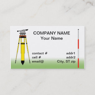 Carte De Visite outils d'arpenteur
