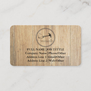 Carte De Visite Outils de charpentier constructeur professionnel m