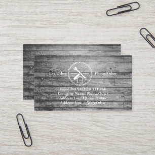 Carte De Visite Outils de charpentier constructeur professionnel m