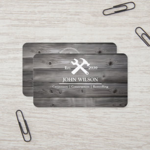 Carte De Visite Outils de charpentier constructeur professionnel m