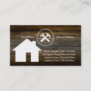 Carte De Visite Outils de charpentier pour les constructeurs profe