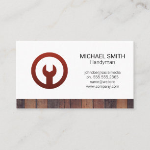 Carte De Visite Outils de clé matérielle   Construction Builder