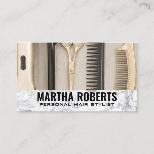 Carte De Visite Outils de coiffeur