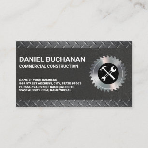Carte De Visite Outils de construction   Acier plaqué diamant