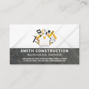 Carte De Visite Outils de construction   Bâtiments de propriétés  