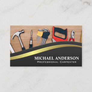 Carte De Visite Outils de construction   Menuiserie