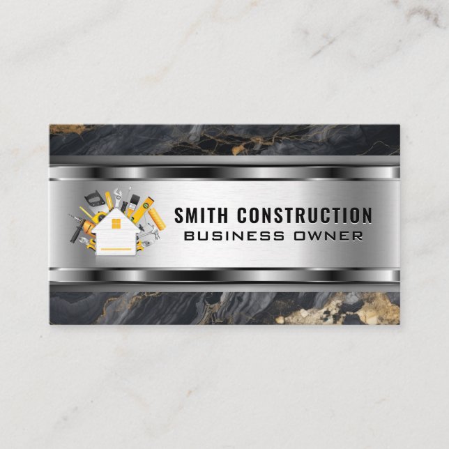 Carte De Visite Outils de construction | Réparation à domicile (Devant)