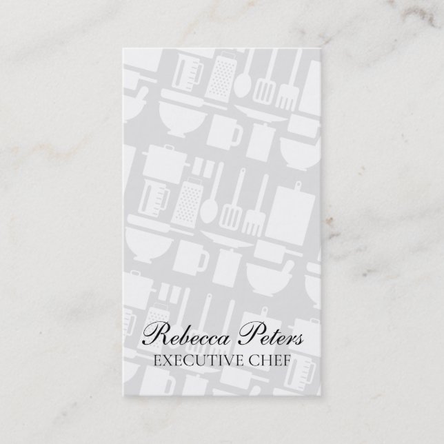 Carte De Visite Outils de cuisine (Devant)