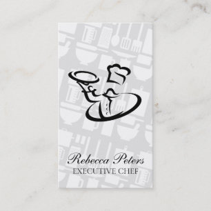Carte De Visite Outils de cuisine   Culinaire   Serveur   Restaura