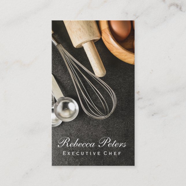 Carte De Visite Outils de cuisson et ingrédients (Devant)