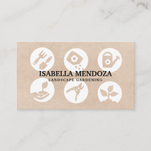 Carte De Visite Outils de jardin   Paysage