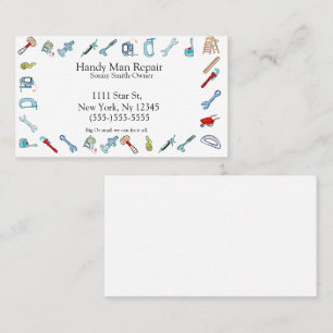 Carte De Visite outils de maintenance handman
