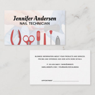 Carte De Visite Outils de manucure à ongles Peindre des ongles