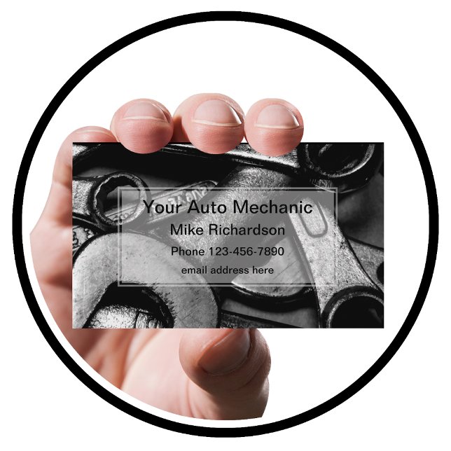 Carte De Visite Outils de mécanique automatique conçus de façon un (Créateur téléchargé)