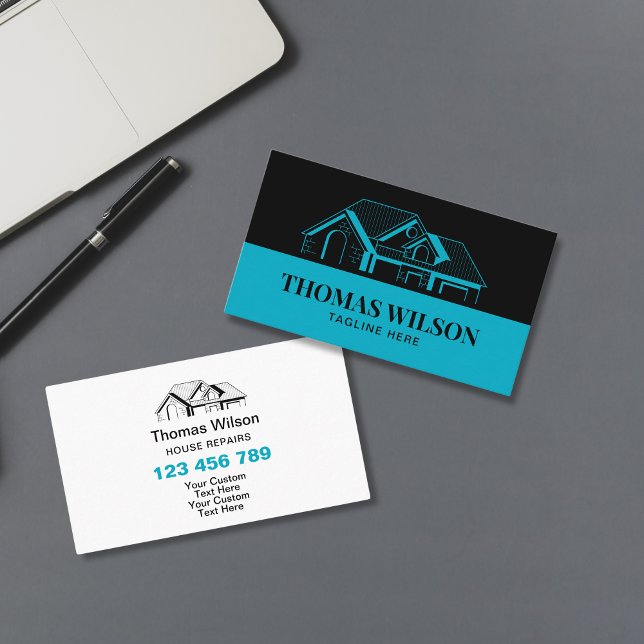 Carte De Visite Outils de menuiserie de construction professionnel (Créateur téléchargé)