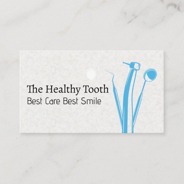 Carte De Visite Outils de nettoyage des dents dentaires | Santé (Devant)