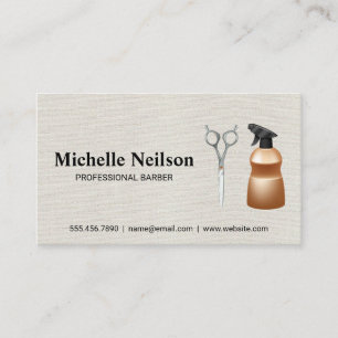 Carte De Visite Outils de profession des cheveux