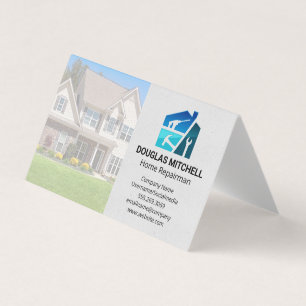 Carte De Visite Outils de rénovation de maison   Entrepreneur géné