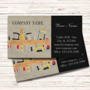 Carte De Visite Outils de rénovation Manuyman Construction de menu