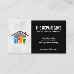Carte De Visite Outils de réparation à domicile   Handyman   Const