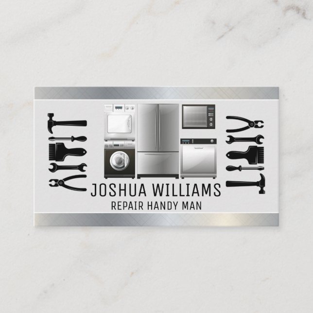 Carte De Visite Outils de réparation | Appliances | Handyman (Devant)