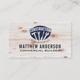 Carte De Visite Outils de réparation de construction   Bâtisseur  