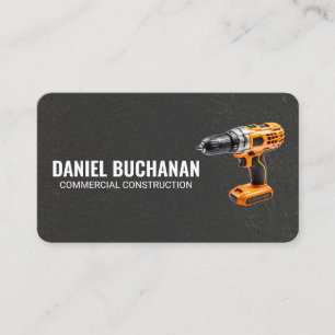 Carte De Visite Outils électriques Construction Entrepreneur c