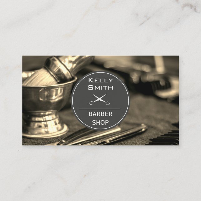Carte De Visite Outils en barrette | Découpe en bois (Devant)