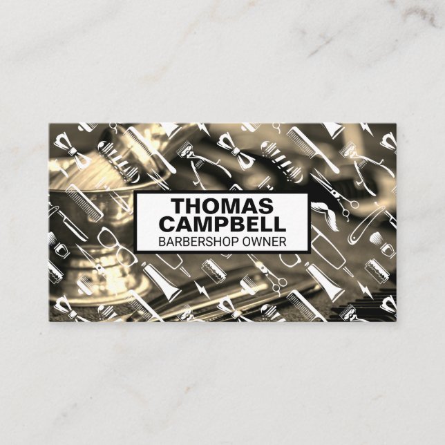 Carte De Visite Outils en barrette | MOTIF (Devant)