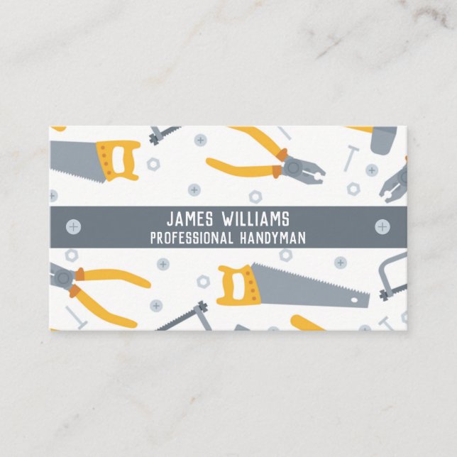 Carte De Visite Outils Handyman (Devant)