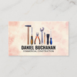Carte De Visite Outils main de menuiserie   Constructeur