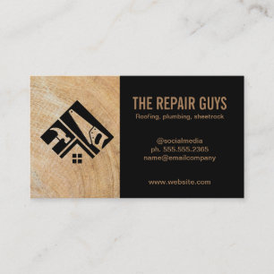 Carte De Visite Outils main   Handyman   Logo de construction