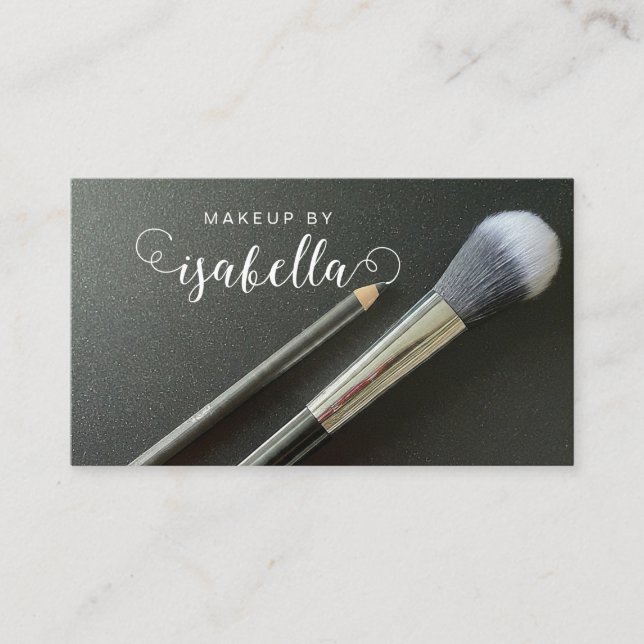 Carte De Visite Outils maquillage Code QR (Devant)