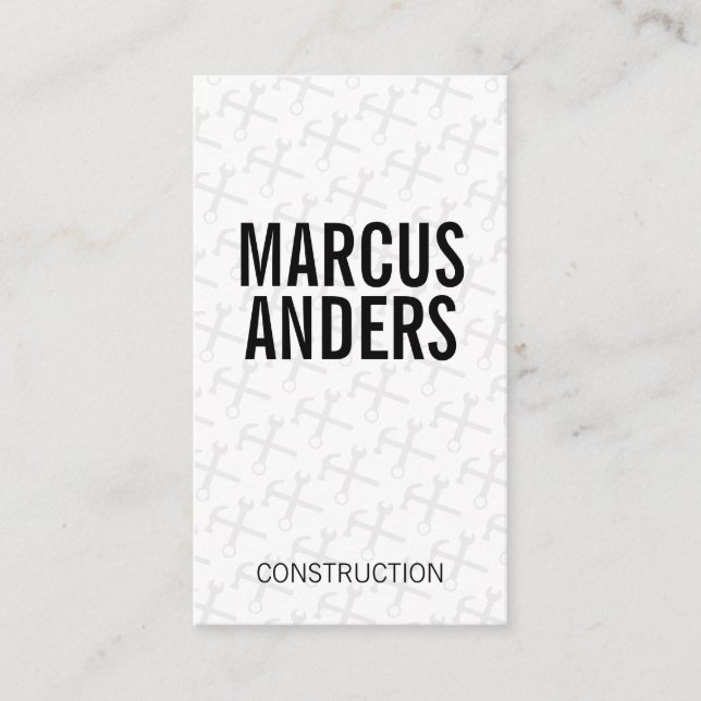 Carte De Visite Outils matériels (Devant)