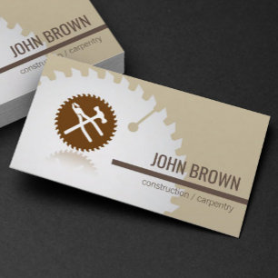 Carte De Visite Outils professionnels Construction menuiserie
