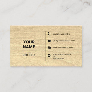 Carte De Visite Ouvrier rustique de la construction menuiserie