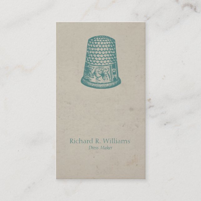 Carte De Visite Ouvrière couturière de fabricant de robe de dé de (Devant)