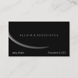 Carte De Visite Oval Obsidian Up