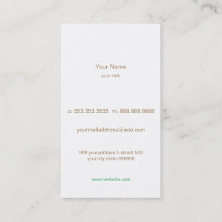 Carte De Visite owl フクロウ名刺