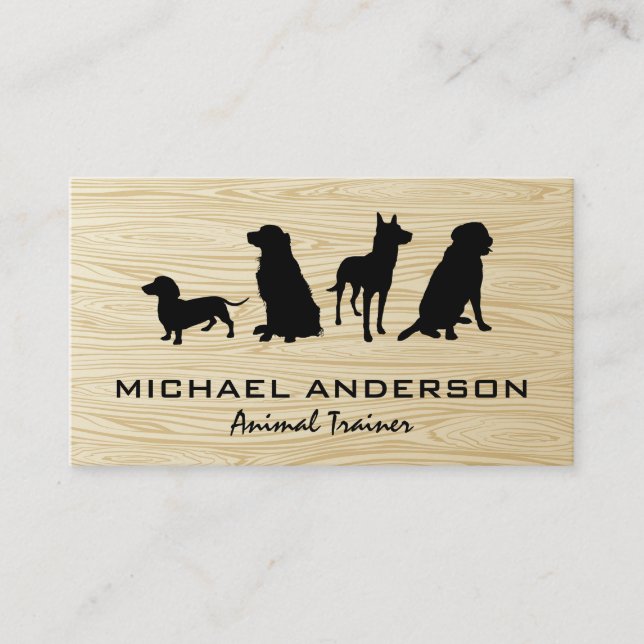 Carte De Visite Pack Canine | Entraînement des chiens | Arrière -  (Devant)
