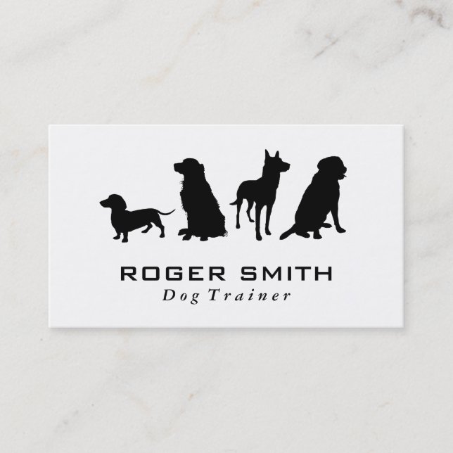 Carte De Visite Pack Canine | Formation des chiens (Devant)