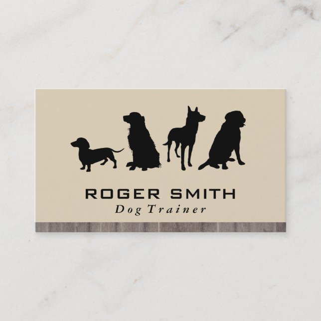 Carte De Visite Pack Canine | Formation des chiens (Devant)