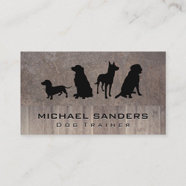 Carte De Visite Pack chien | Services et formation des animaux (Devant)