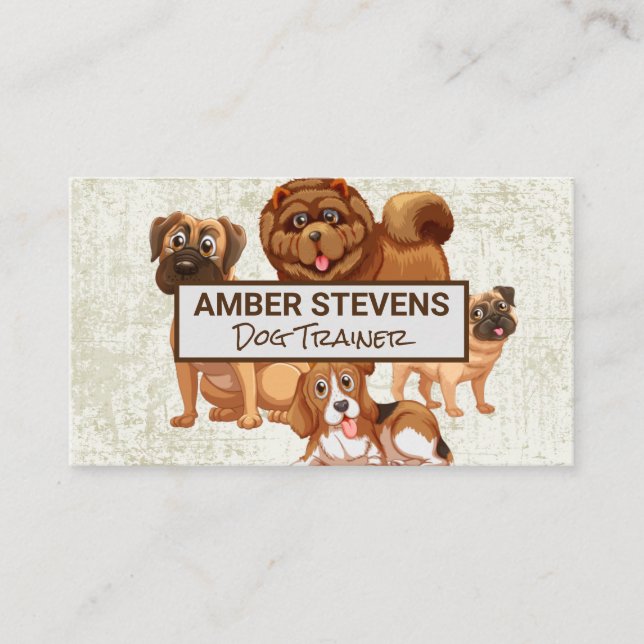 Carte De Visite Pack de chiens | Animal (Devant)
